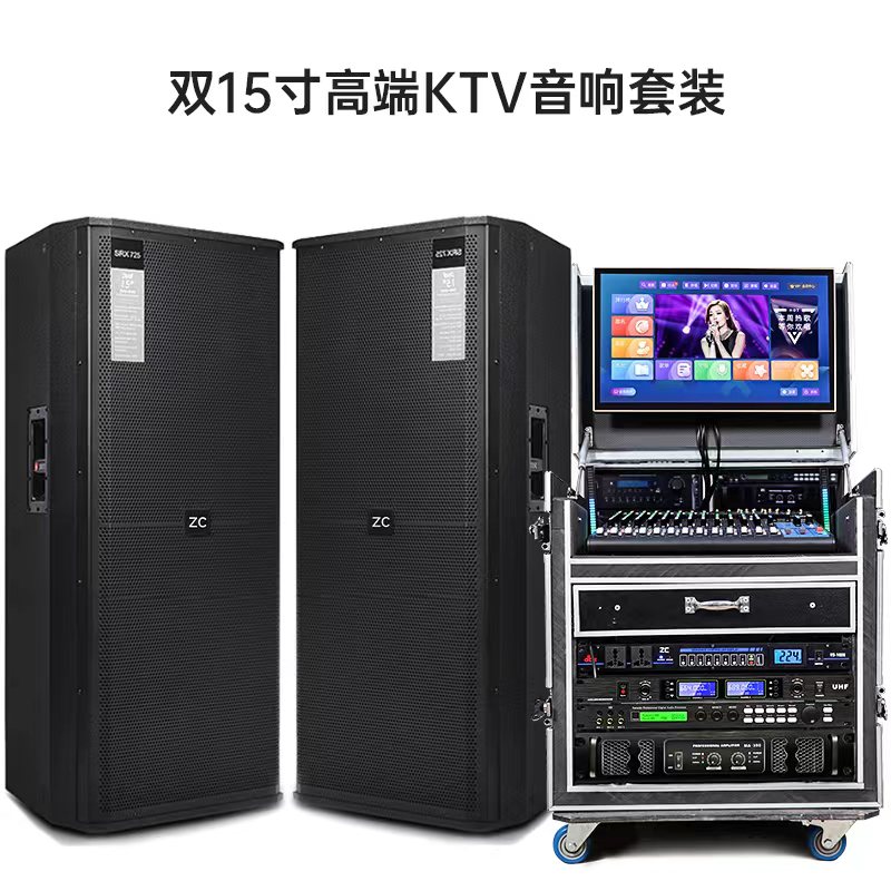 765双15寸进口航天磁号角专业舞台迪吧演唱会KTV演出套装