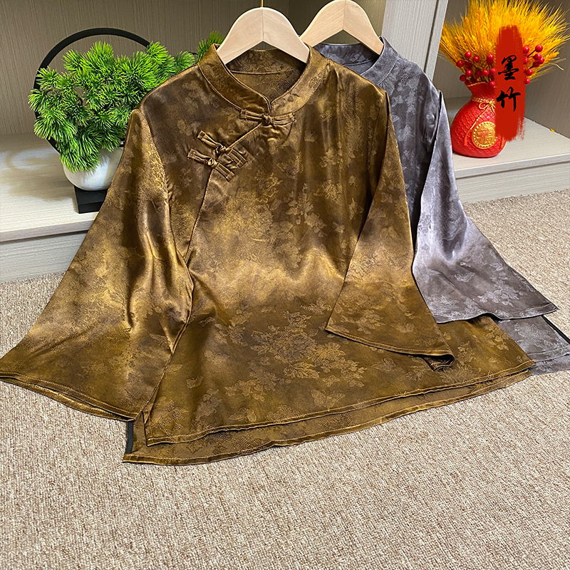 【碧巧】新中式中国风国潮返潮复古气质设计师版百搭女装上衣轻奢