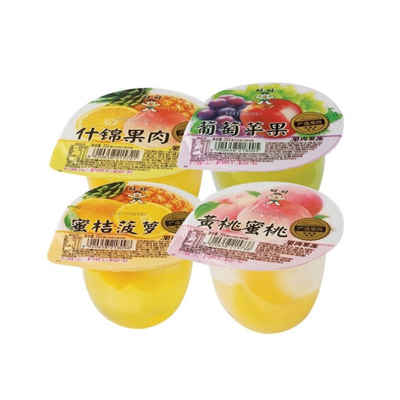 旺旺果肉果冻178G大杯什锦果冻零食布营养经典香甜食用健康美味