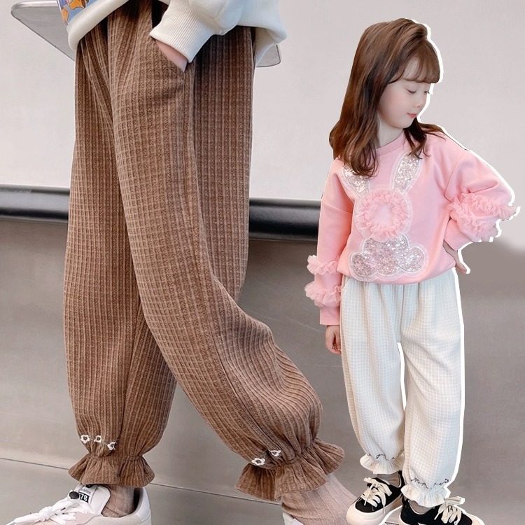 【现货】相沐鸟绣花卫裤-6021#