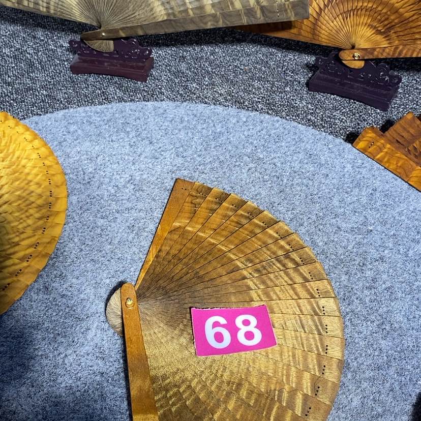 【闪购商品】金丝楠祁*丫金丝楠木材料扇子