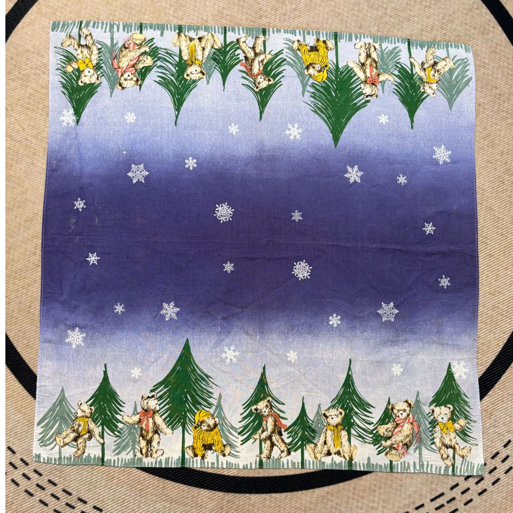 星期八vintage中古方巾丝巾