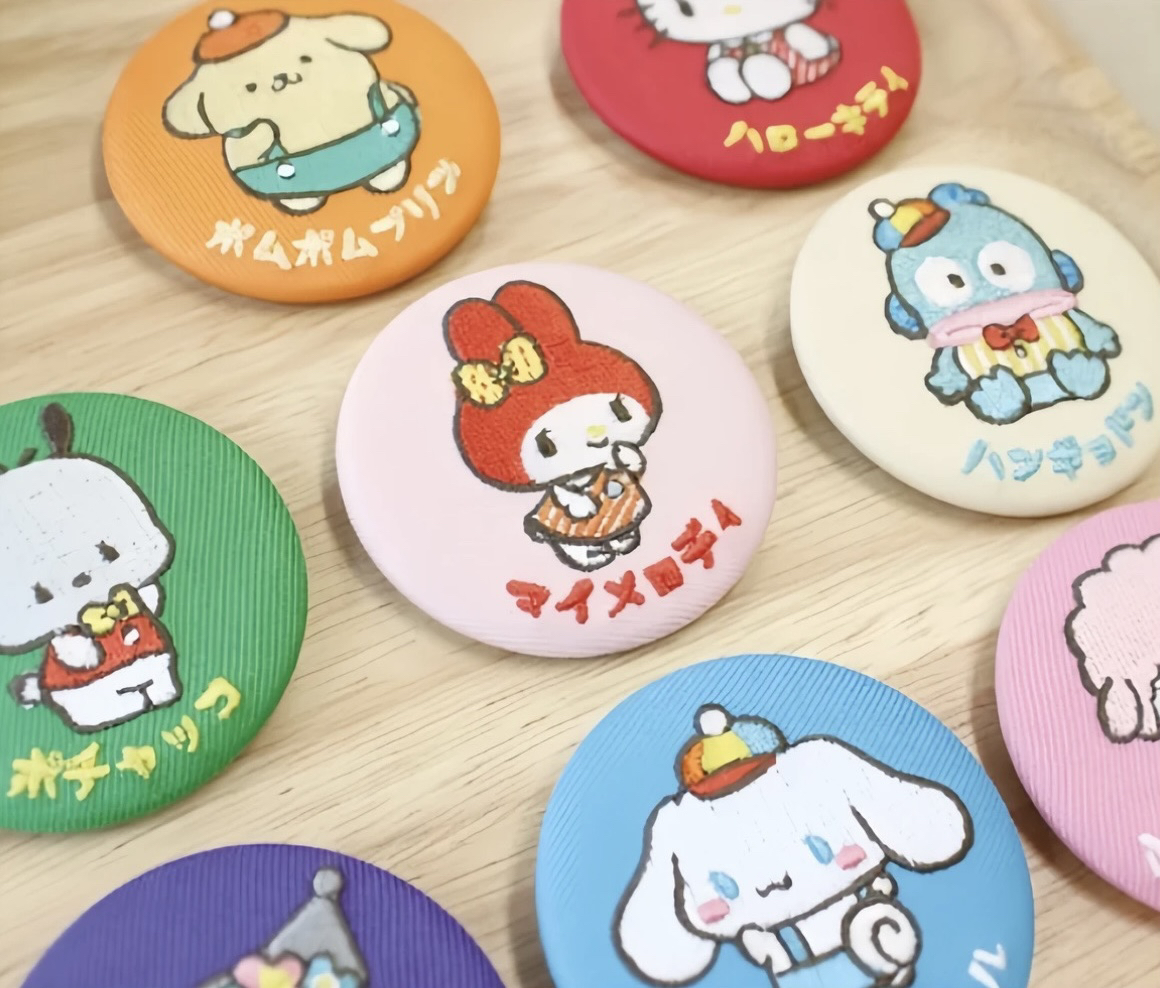 【同意代拆】sanrio 三丽鸥复古刺绣吧唧