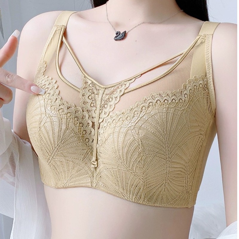 【天使之恋】大胸显小薄款防下垂抹胸款全罩杯调整型文胸收副乳聚拢