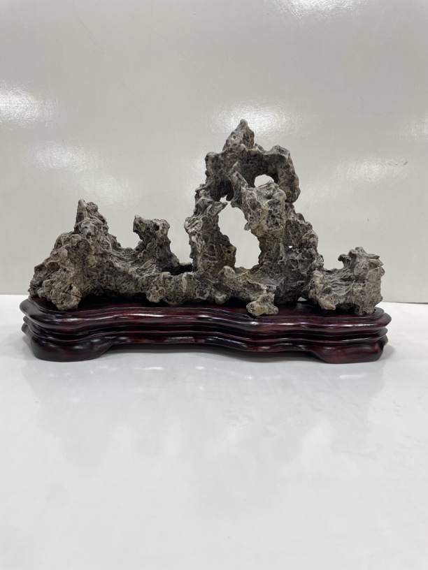 太湖石靠山、案头摆件.