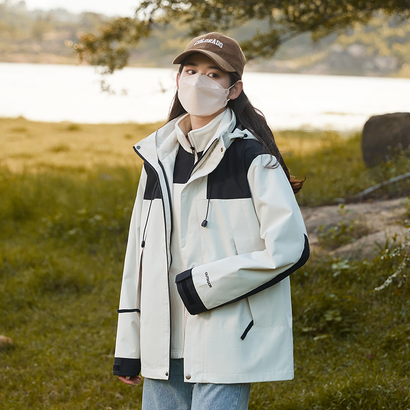 三合一冲锋衣外套男女款户外登山服2024新款秋冬防风透气防水夹克