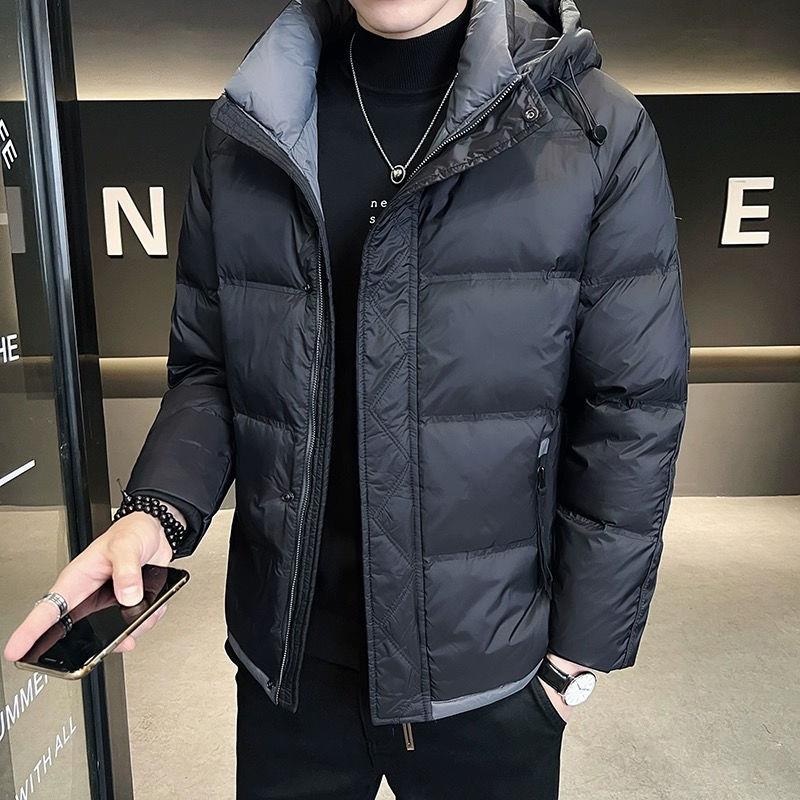 冬款波司 品牌羽绒服男士短款秋冬季保暖潮牌连帽加厚帅气冬装
