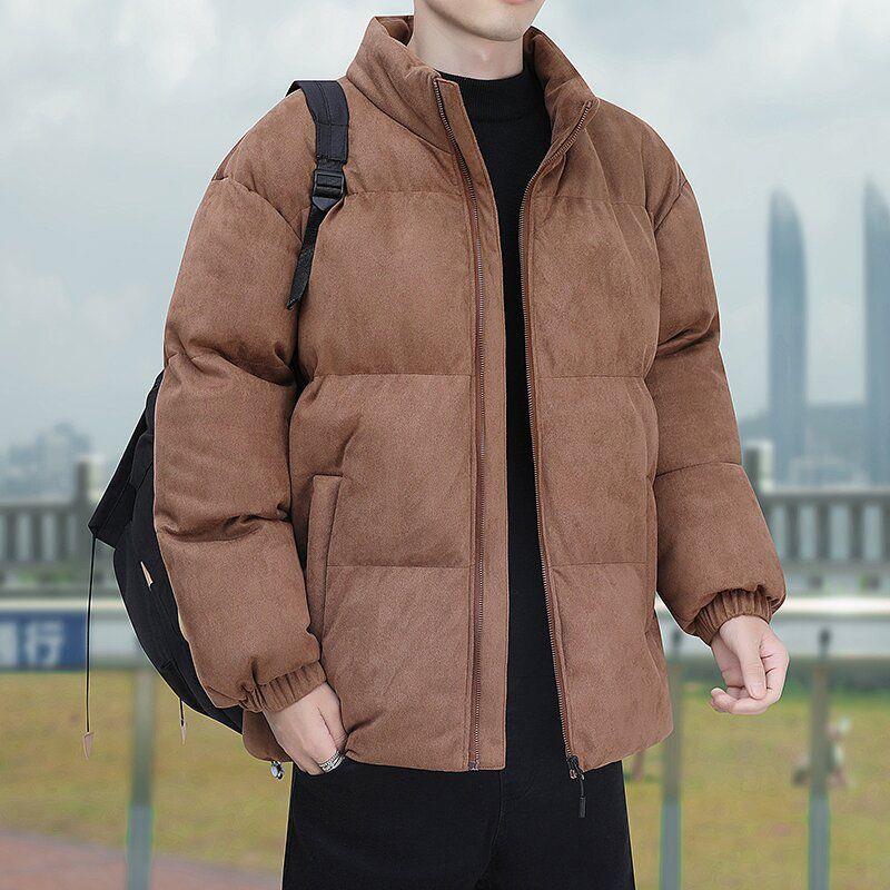 冬款波司 品牌男2023新款羽绒服冬季潮流鹿皮绒加厚面包服男外