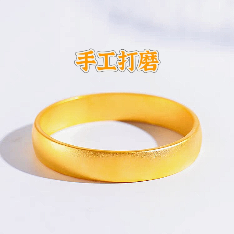 合金手镯 爆款古法传承轮胎手镯 磨砂经典女款 时尚素圈实心精美