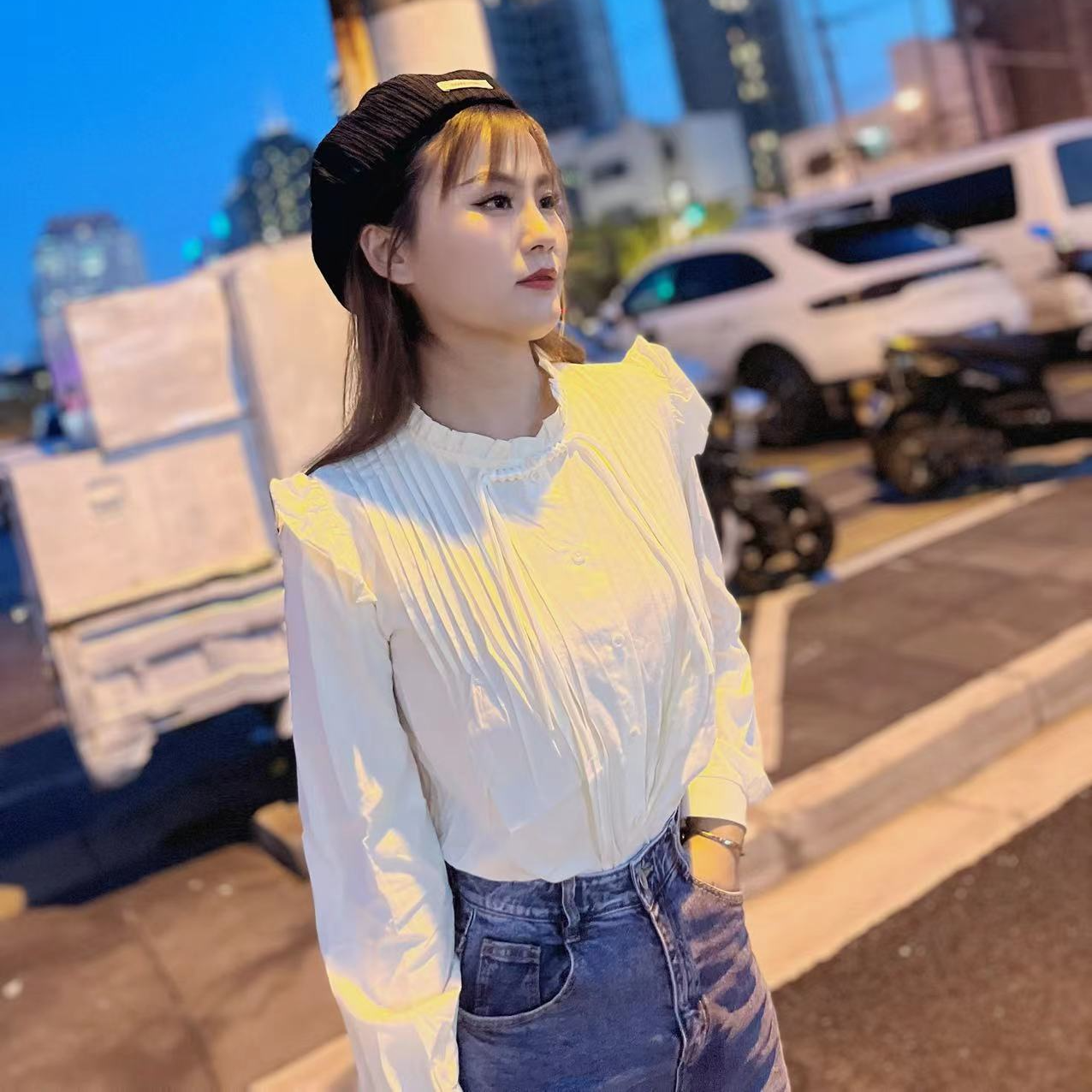 上衣洋气时尚百搭新款福力no退no换