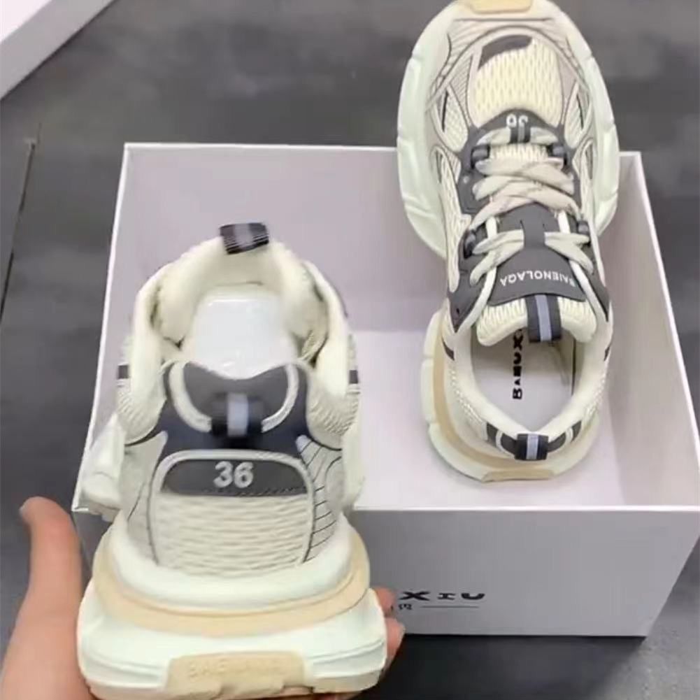 品牌断码剪标厚底阿甘鞋女2023爆款网面透气休闲运动鞋韩系百搭高