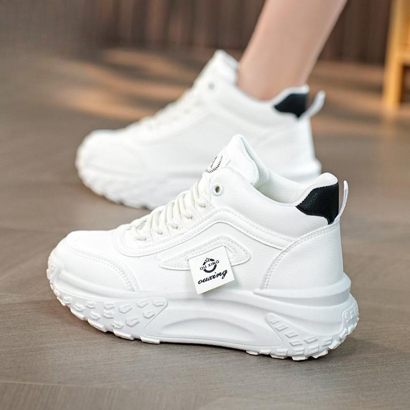 品牌断码剪标超火增高开学季2023厚底老爹鞋女秋季新款时尚百搭防