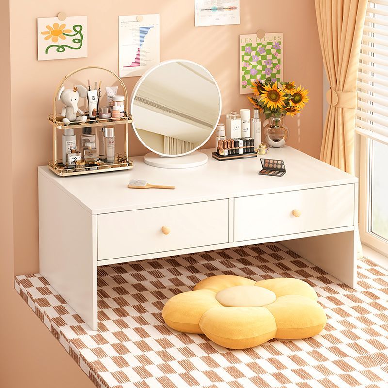 小桌子卧室坐地ins风 地上飘窗榻榻米茶几小型梳化妆台矮桌床上桌