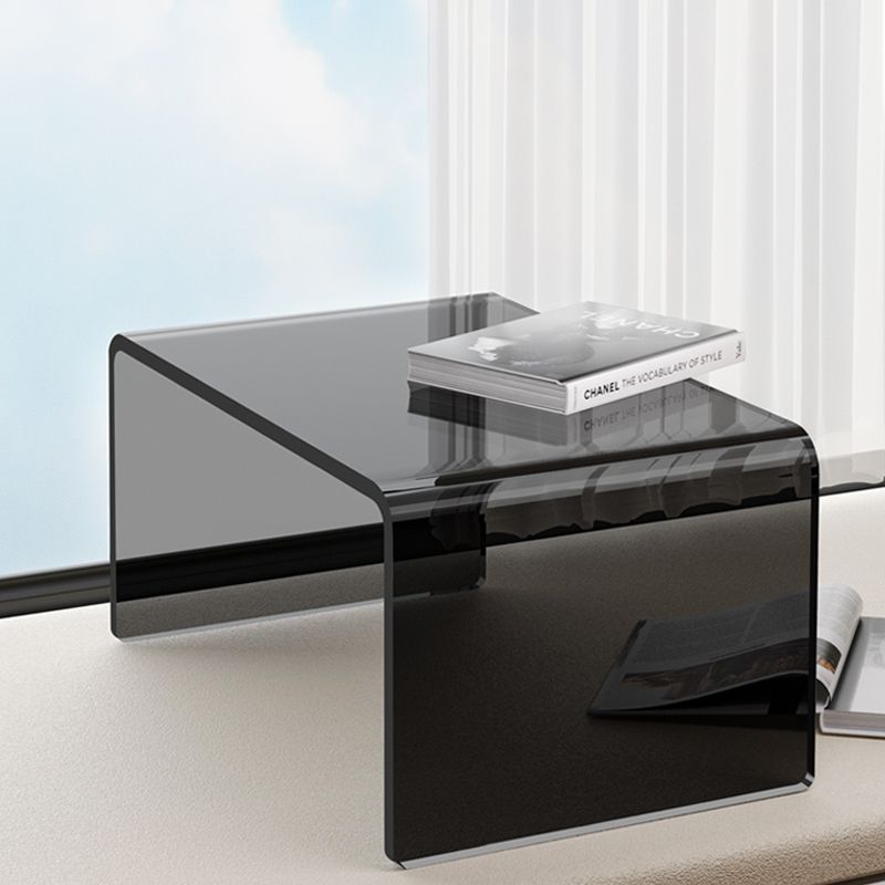 飘窗小桌子亚克力简约透明茶几卧室床上榻榻米矮桌轻奢沙发边角几