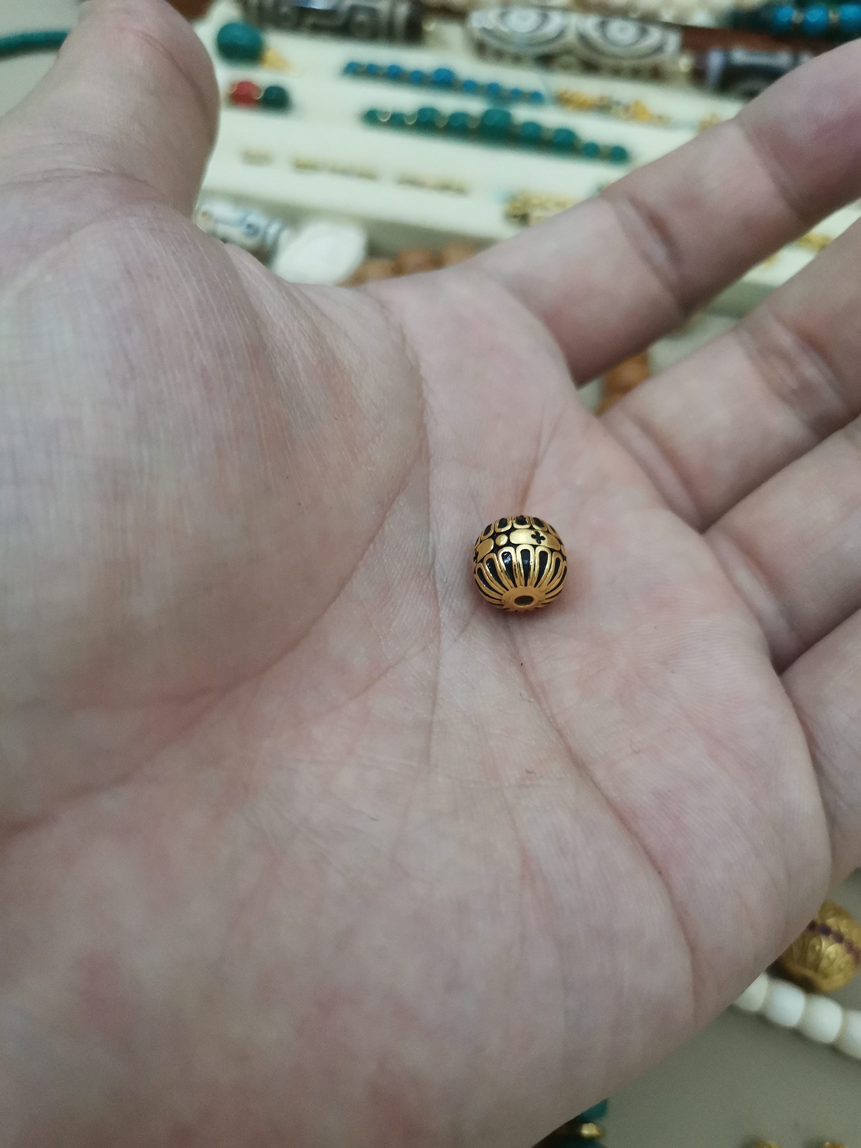 925银银制品 格桑花配饰一个k10mm