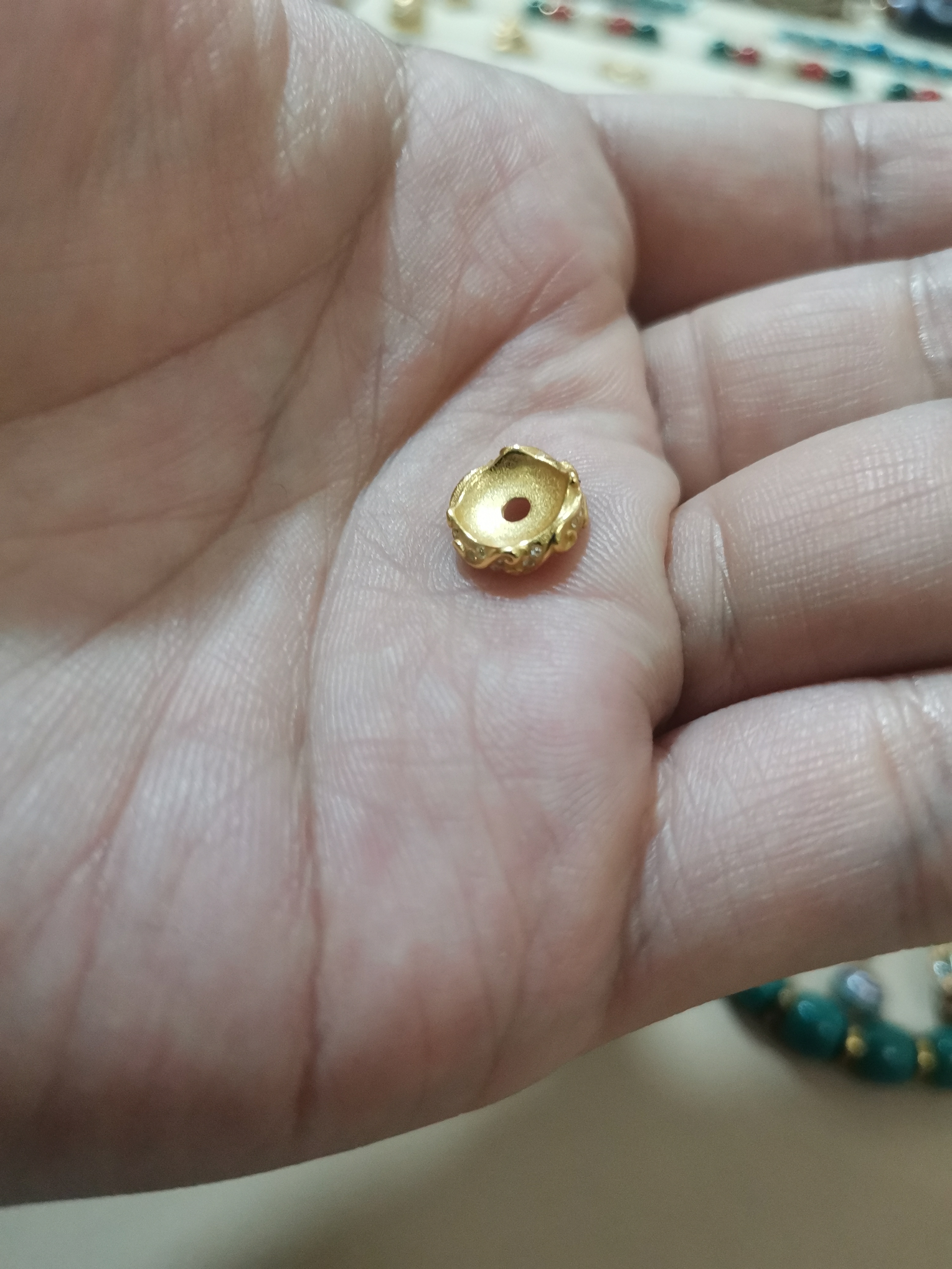 925银银制品 k10mm钻面卡环一个配饰