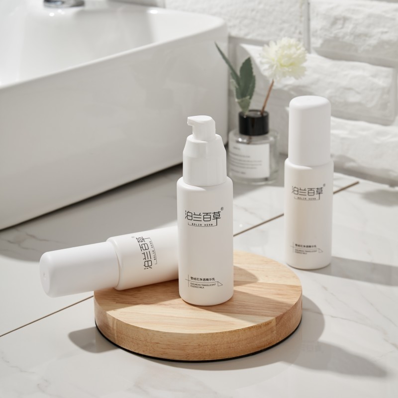 泊兰百草雪绒花净透精华乳 80g补水保湿提亮滋养