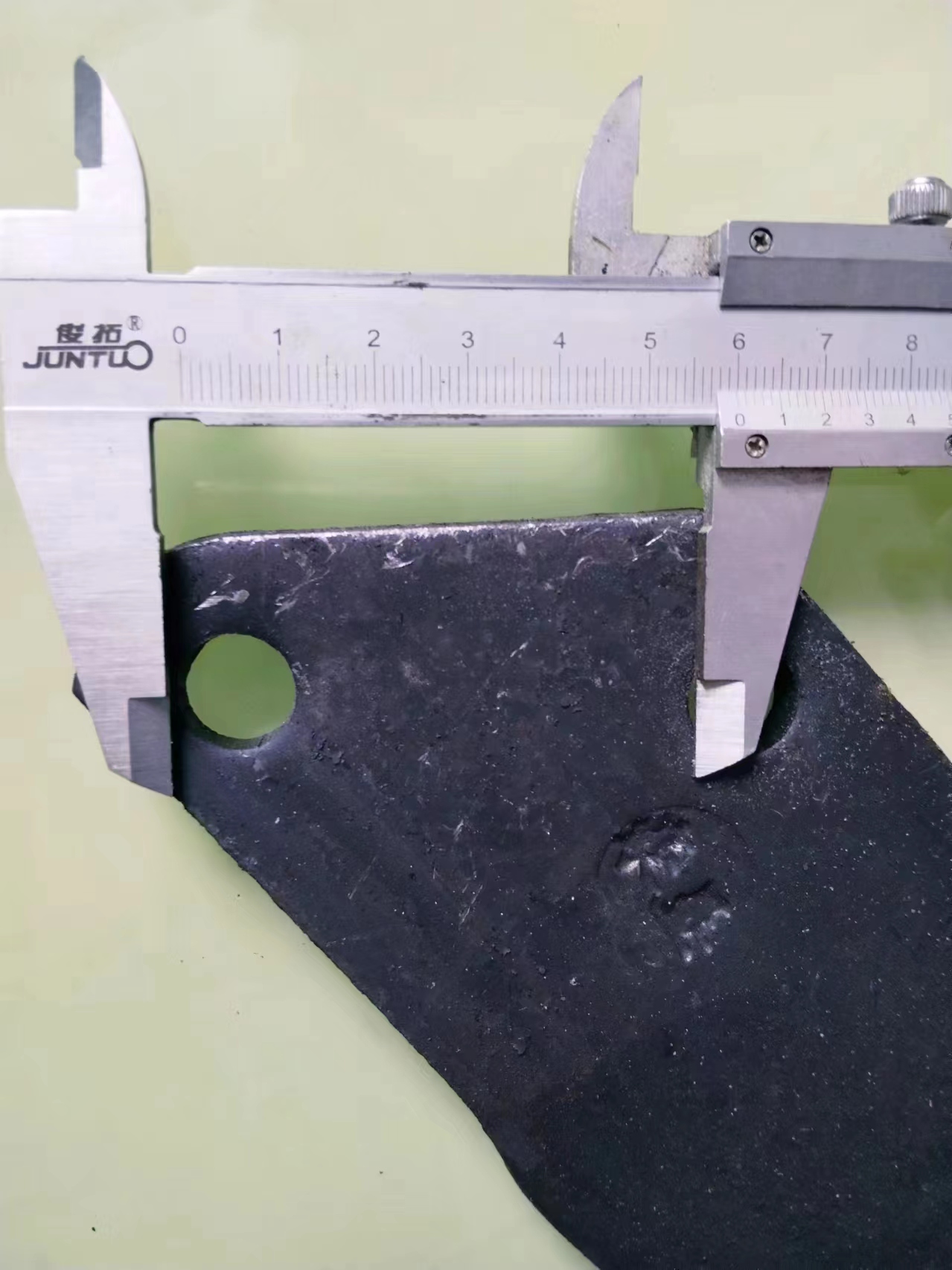 6.0孔距开垦刀旋耕机耙刀双孔农机配件加厚加重