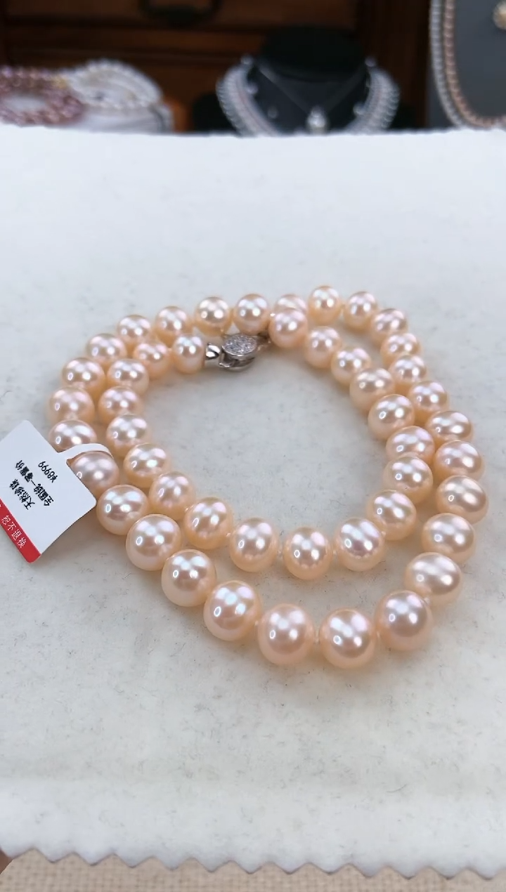 【闪购商品】淡水珍珠项链未镶嵌无核极光10mm天然珍珠515