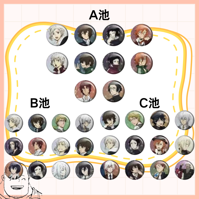 【熊仔】文豪野犬 四月莫迦学院 八周年 A B C池 散池 日版正版
