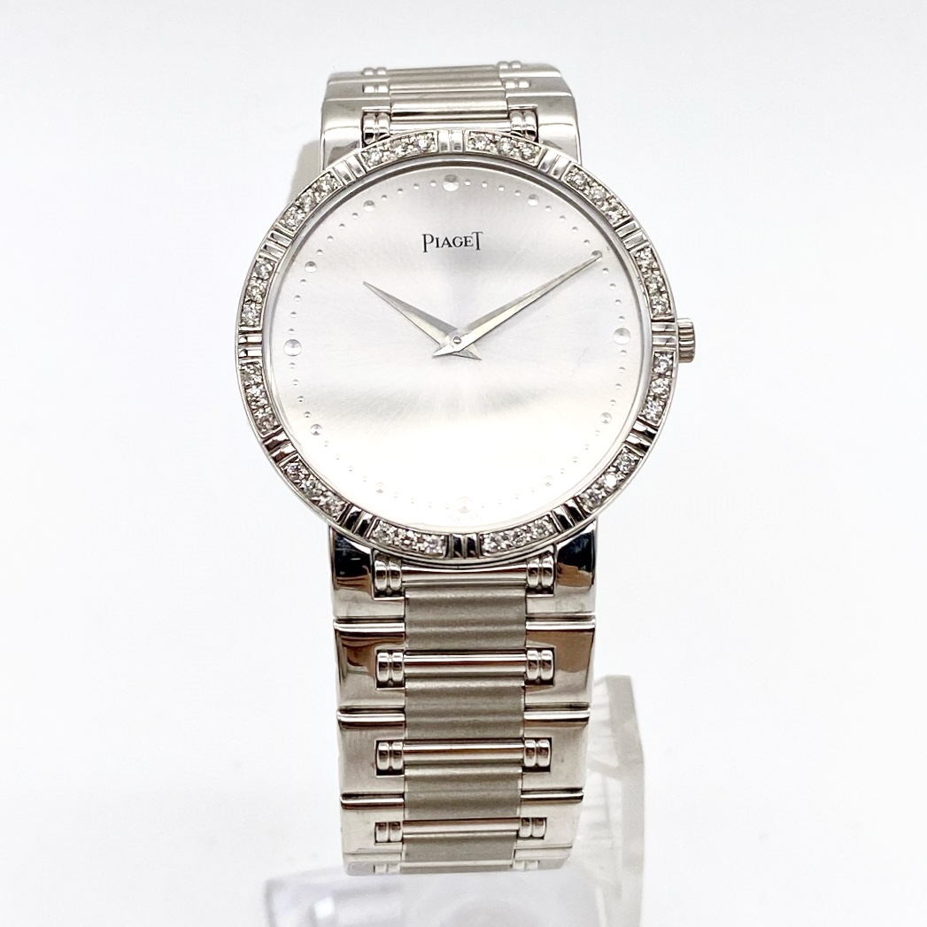 99新 Piaget/伯爵 18K白金后镶钻 石英 女士腕表 表径31.5mm 名表
