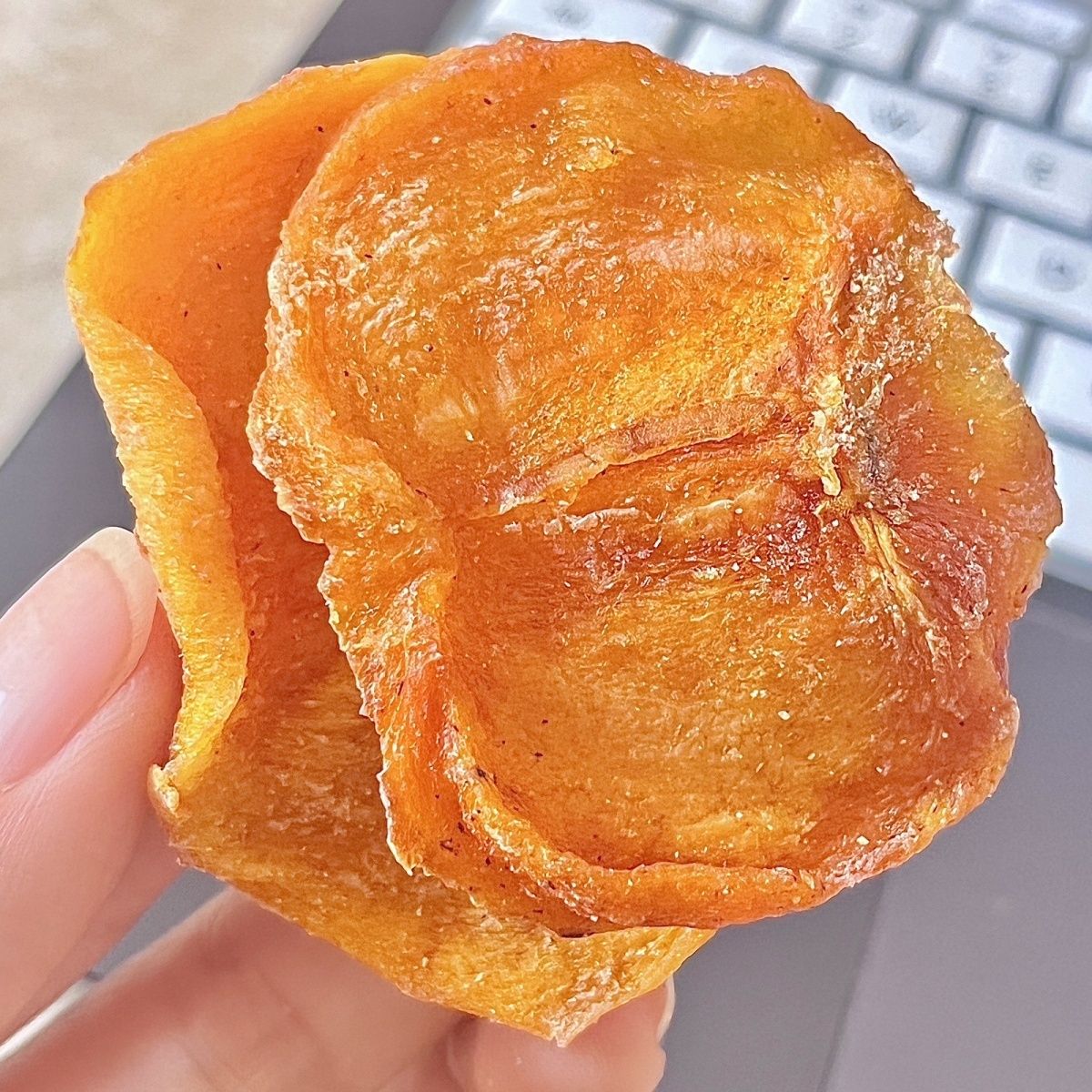 无添加新鲜柿子干柿片状的柿子饼甜柿果干健康营养小吃休闲零食品