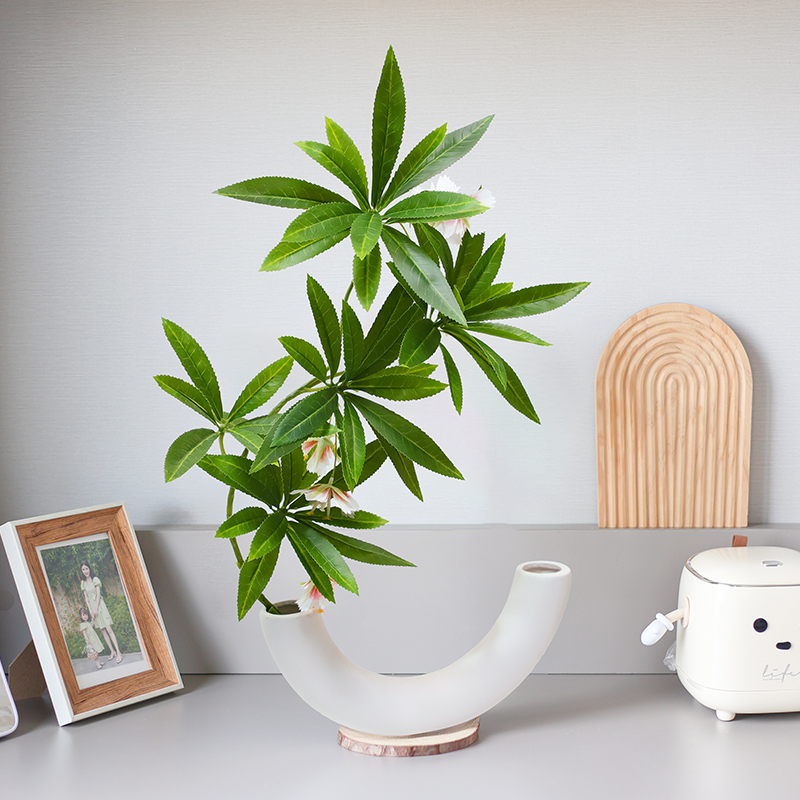 仿真水石榕花桌摆仿真花摆件室内客厅餐桌装饰品仿生绿植假花