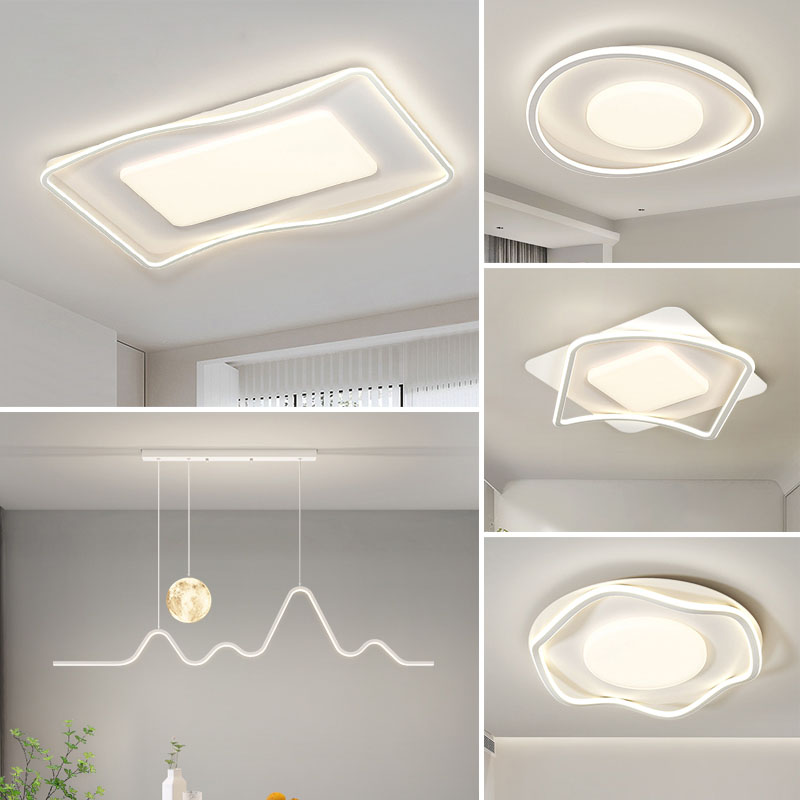 客厅吸顶灯2025年新款现代简约大气主灯全屋套餐组合卧室吸顶灯