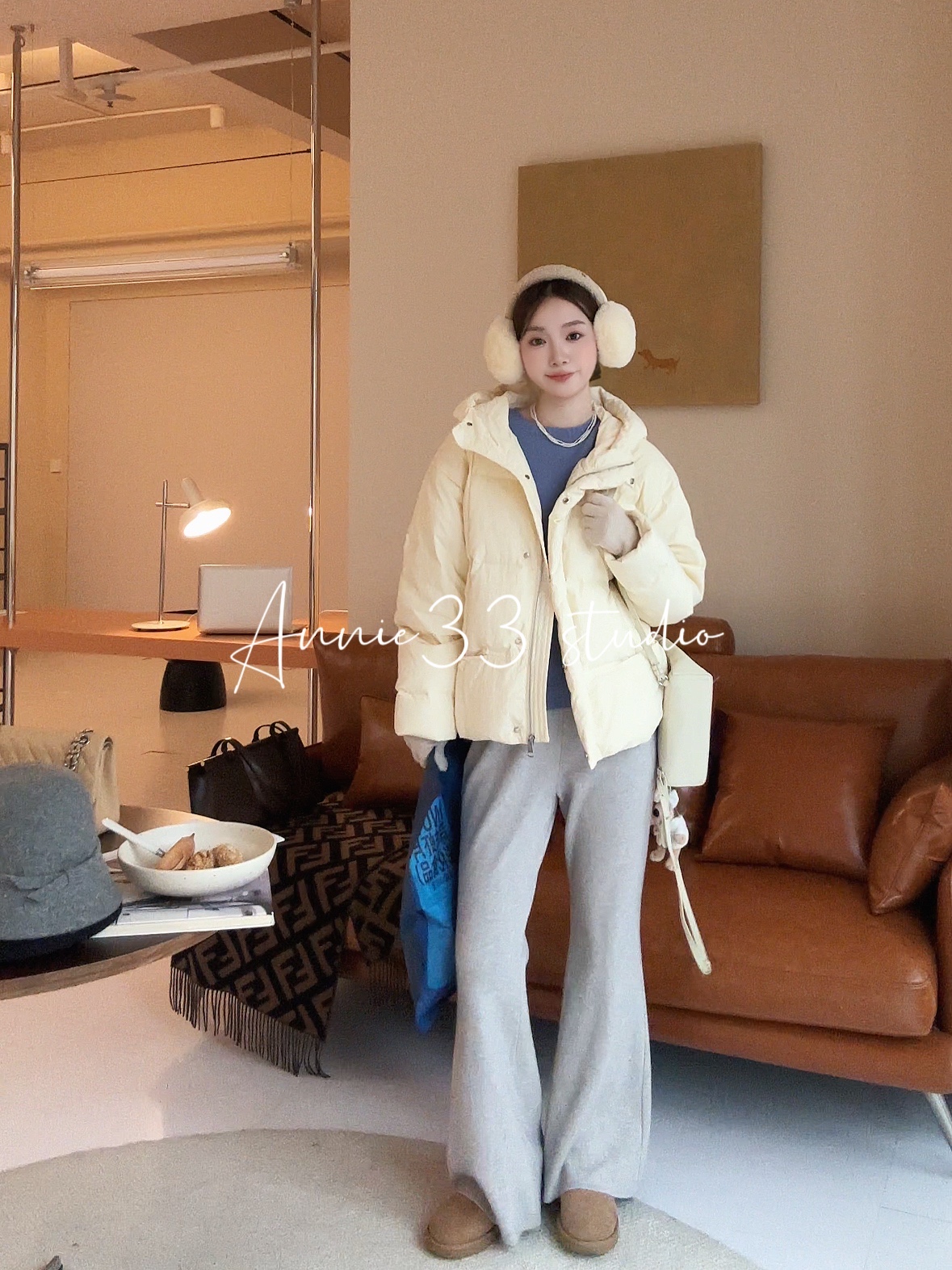 ^3宝^【软糯休闲 针织裤】舒适百搭时尚微喇裤子B215