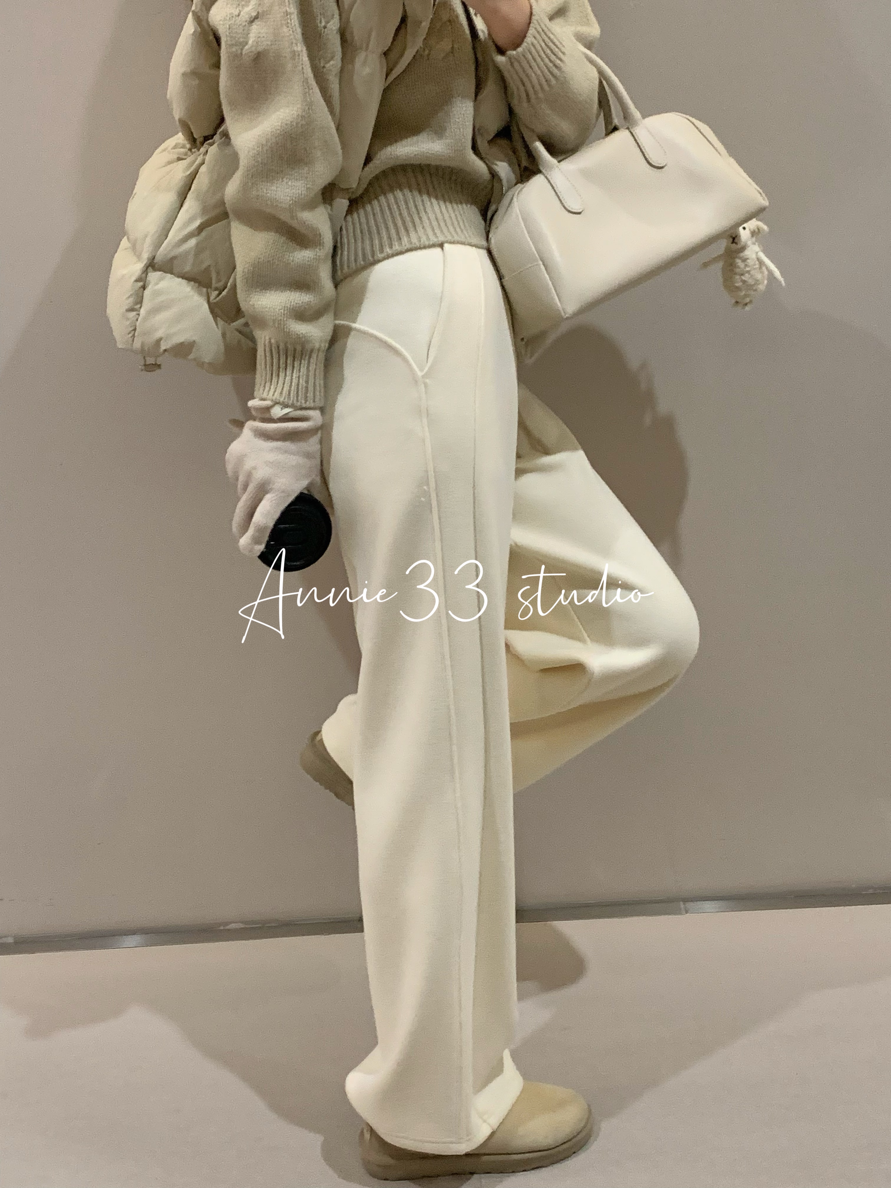 ^3宝^【松弛慵懒 裤子】时尚休闲百搭宽松高腰裤子   S30620P2