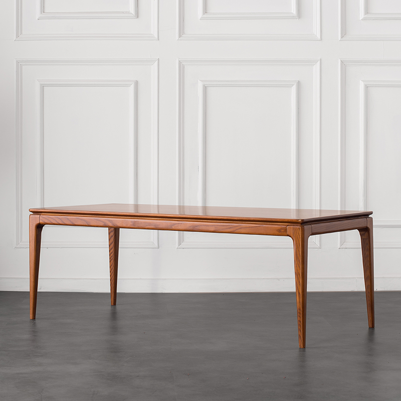 敲云[艾德琳束身茶几]北欧实木榻榻米茶桌家用简约客厅长方形矮桌