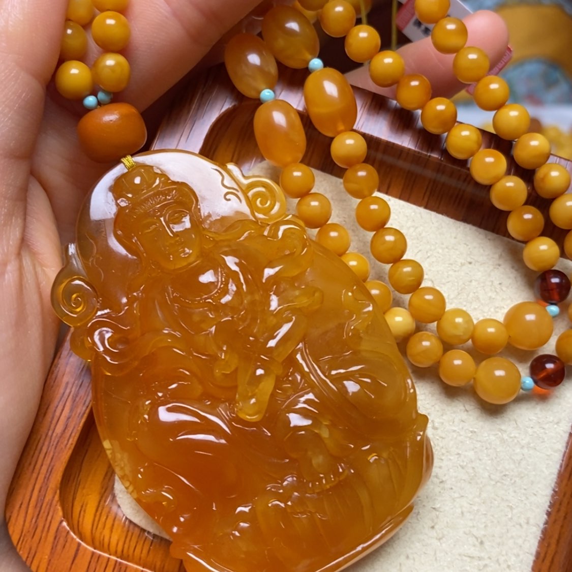 【闪购商品】蜜蜡颈饰未镶嵌项链