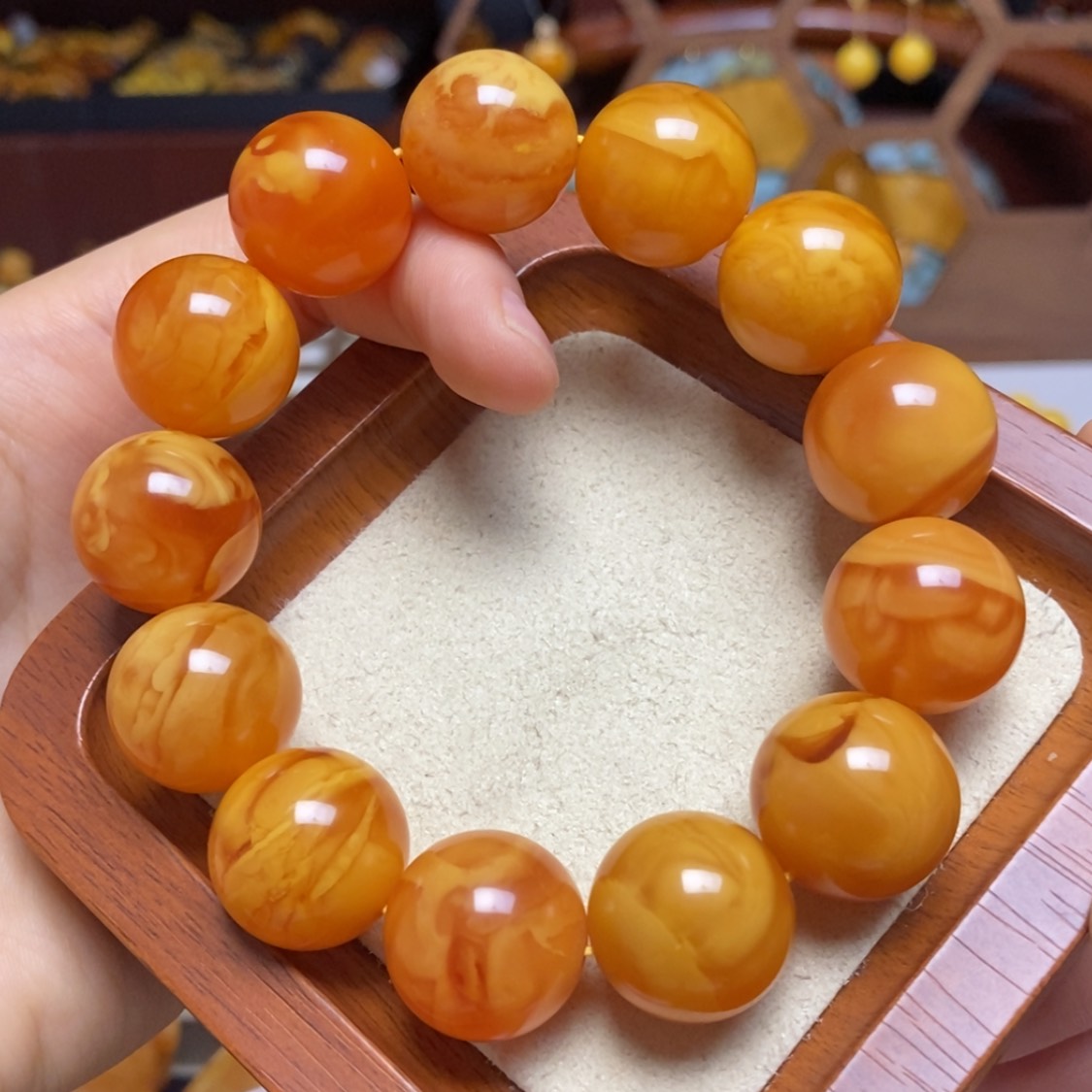 【闪购商品】蜜蜡手链未镶嵌手串