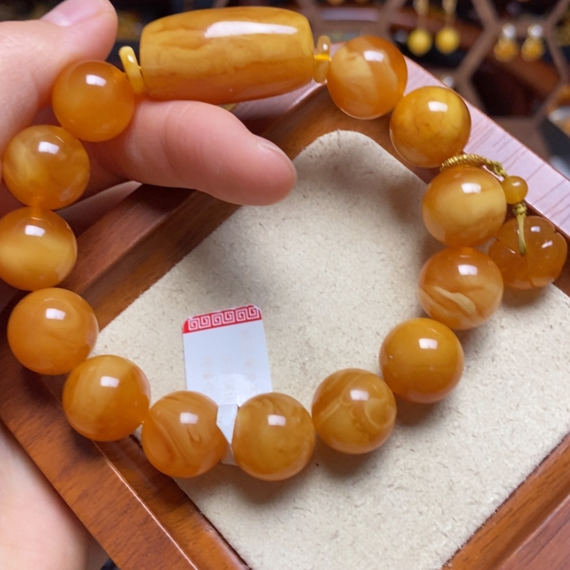 【闪购商品】蜜蜡手链未镶嵌手串