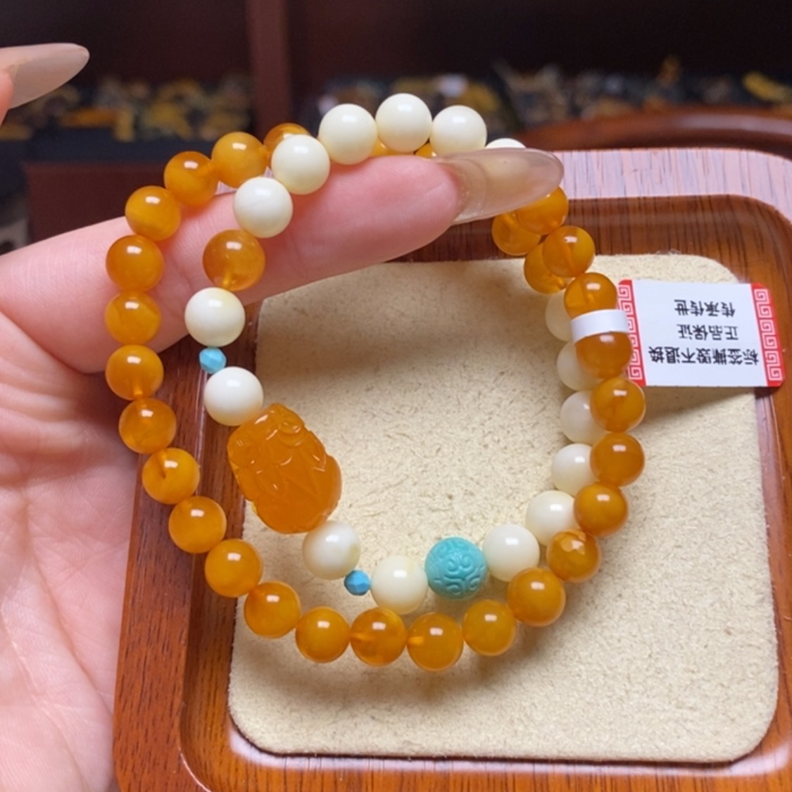 【闪购商品】蜜蜡手链未镶嵌手串
