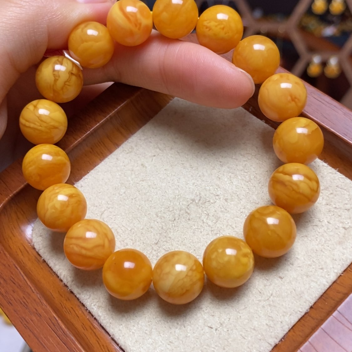 【闪购商品】蜜蜡手链未镶嵌手串