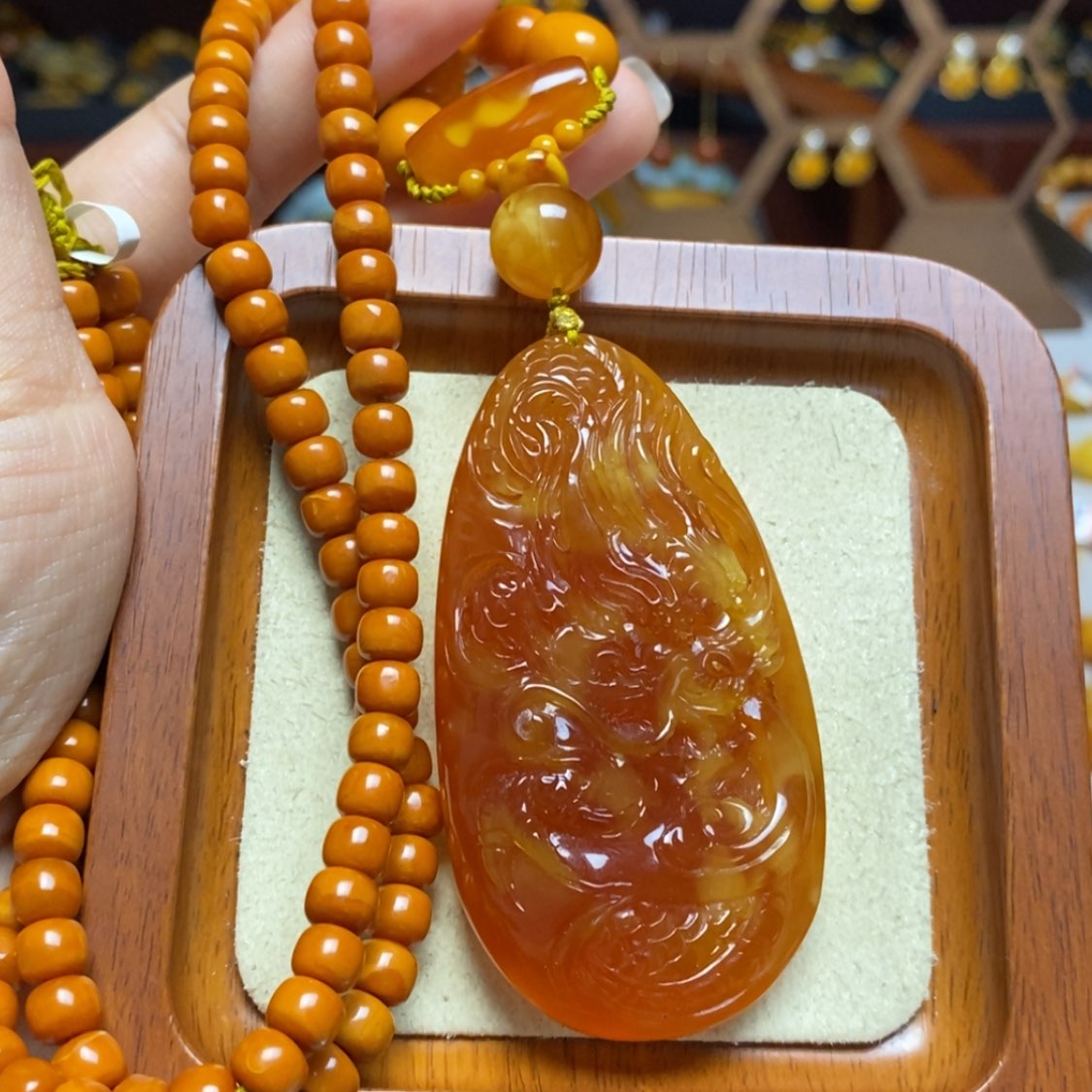 【闪购商品】蜜蜡颈饰未镶嵌项链