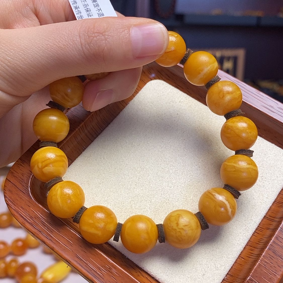 【闪购商品】蜜蜡手链未镶嵌K*?