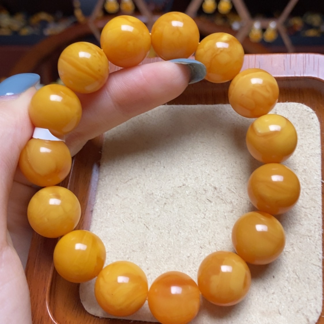 【闪购商品】蜜蜡手链未镶嵌手串