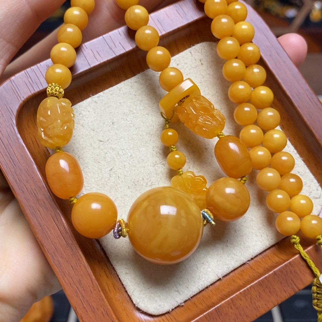 【闪购商品】蜜蜡手链未镶嵌项链