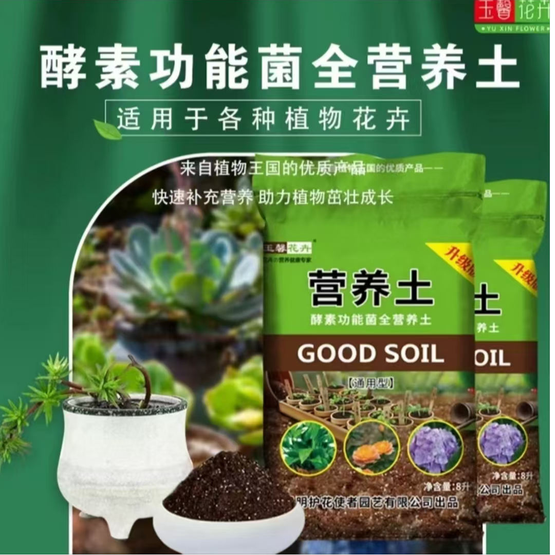 营养土  云南深山腐植土，肥力大内含珍珠岩，容易发根