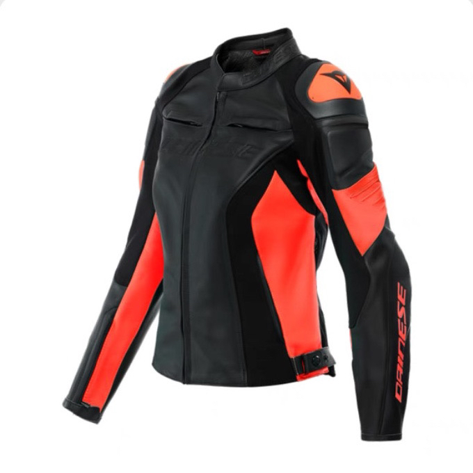 DAINESE/丹尼斯RACING 4女士皮衣摩托车骑行服机车修身皮夹克装备