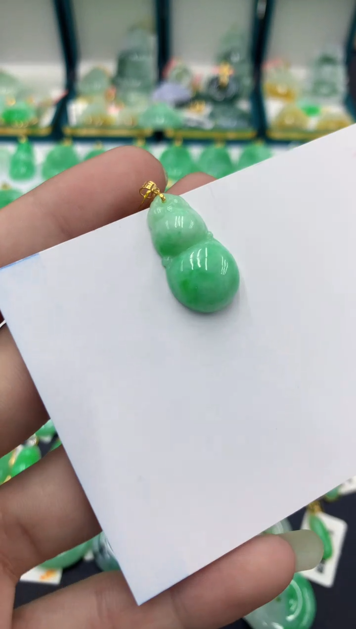 【闪购商品】翡翠颈饰18K金镶嵌125号链接