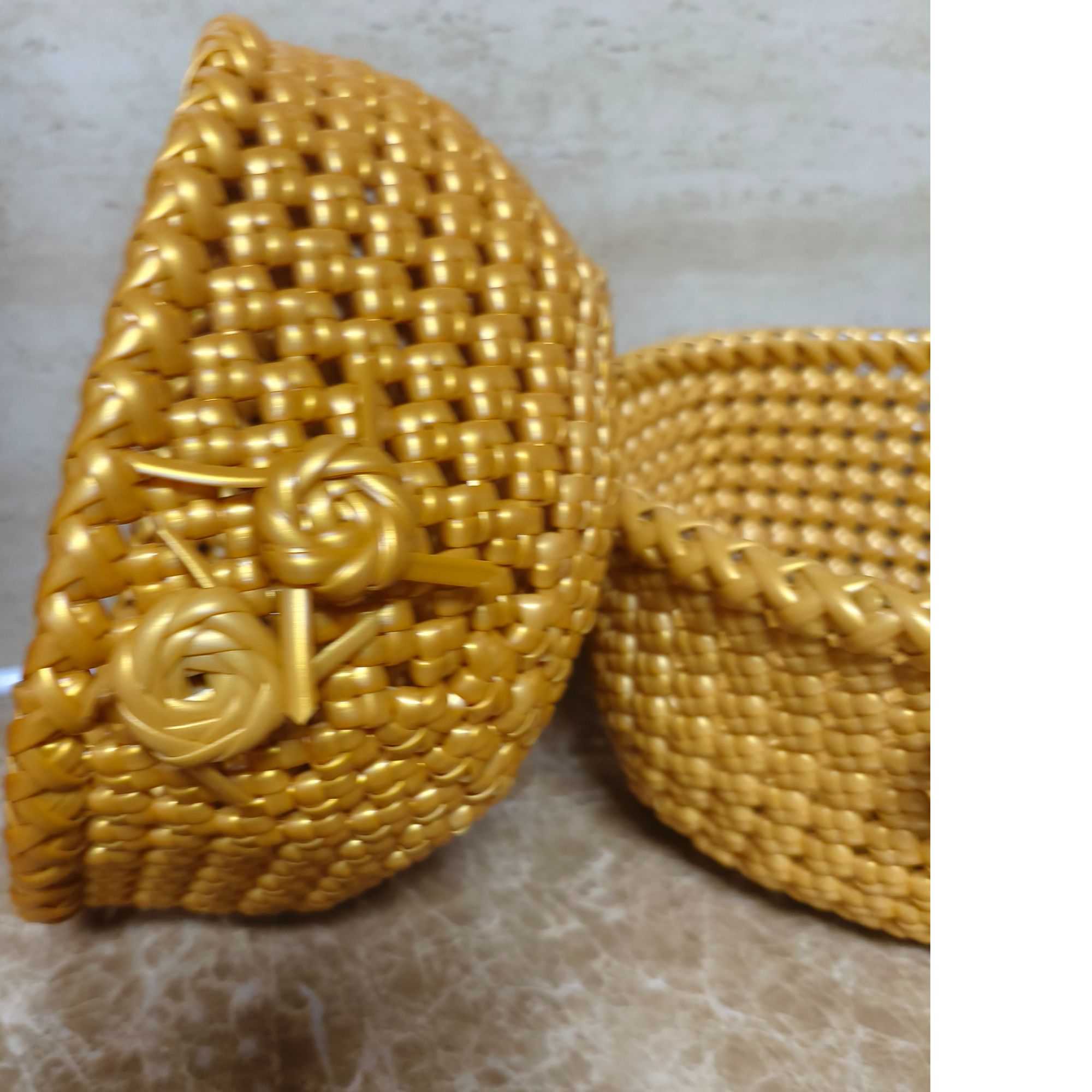 圆形藤条编织置物篮篮子时尚复古客厅家用创意纯手工藤编草编