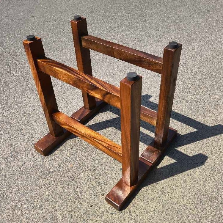 胡桃木工字支架手工