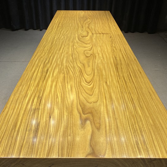 非洲柚木实木大板343号235*75*5+柚木脚架