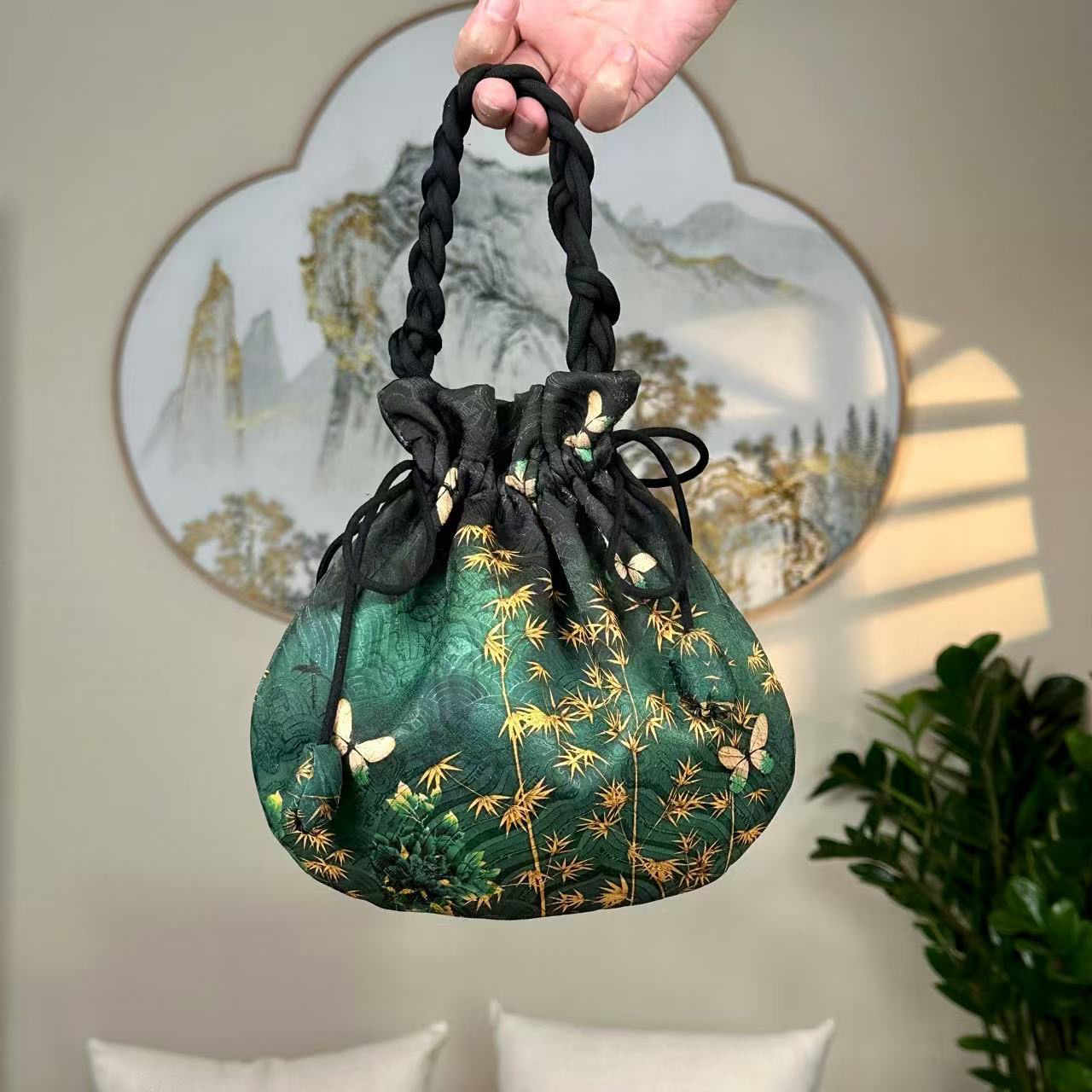 【元气福包 全】P新中式龙鳞纹23*25斜挎包实用小巧国风百搭盼盼