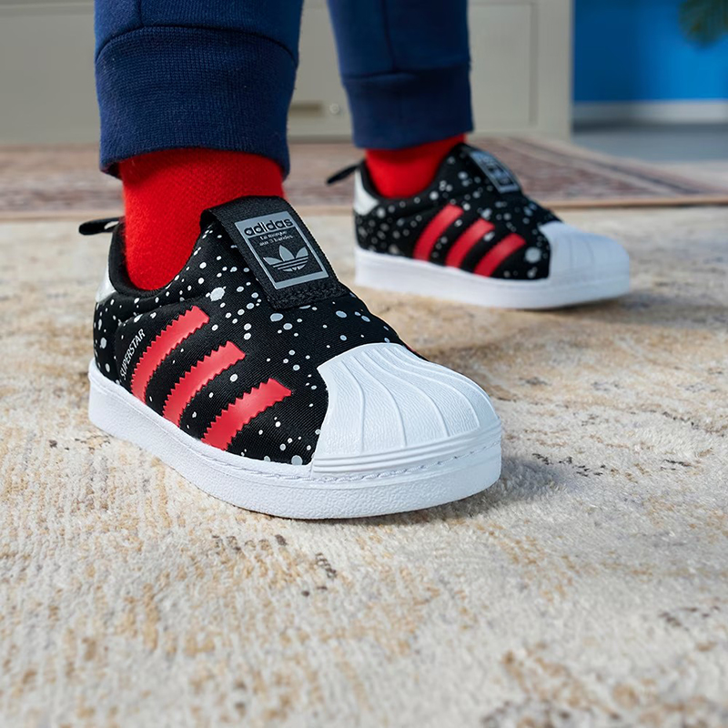 【推荐】阿迪达斯童婴童鞋男女贝壳头一脚蹬SUPERSTAR 360 3435