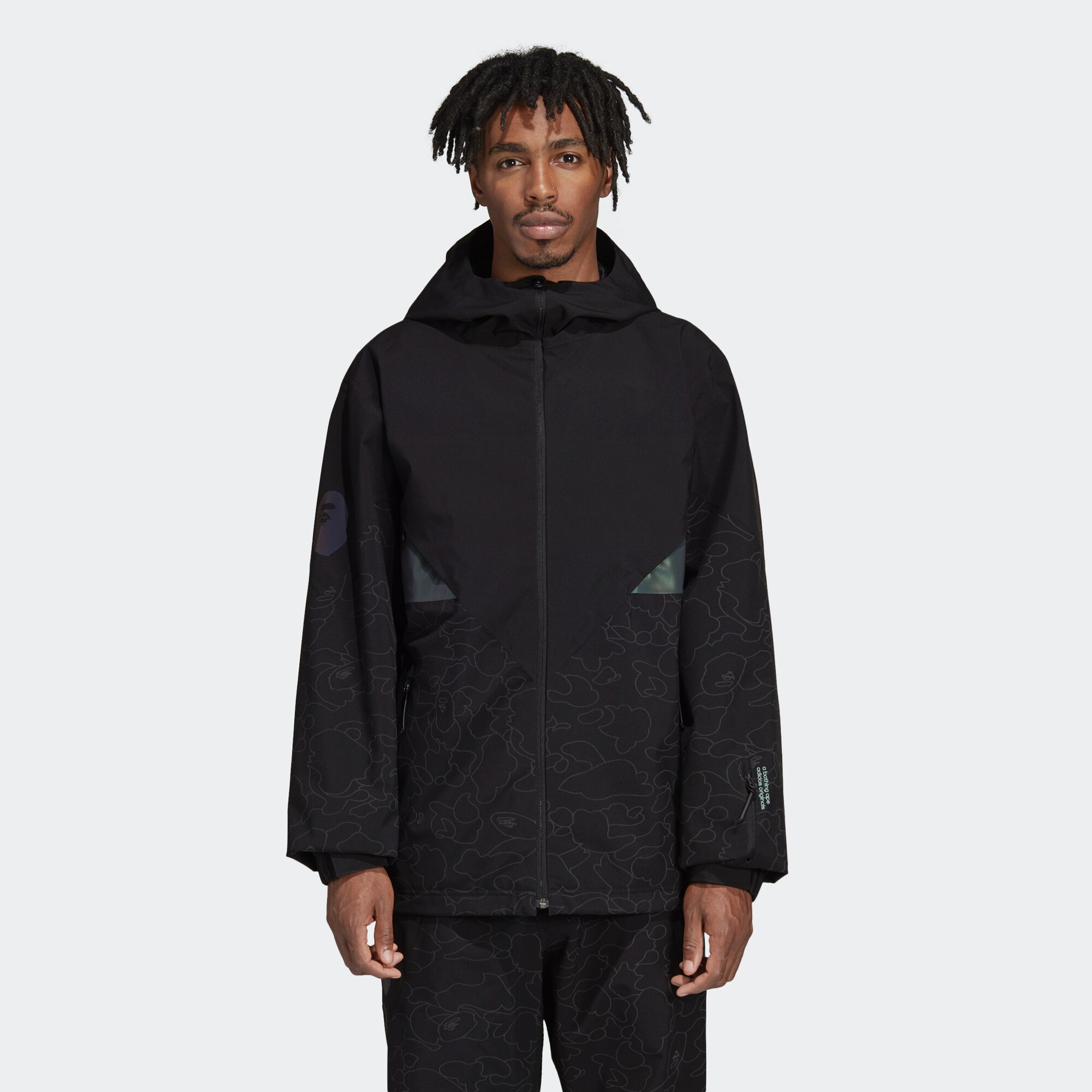 阿迪达斯男服外套运动休闲 DU0202