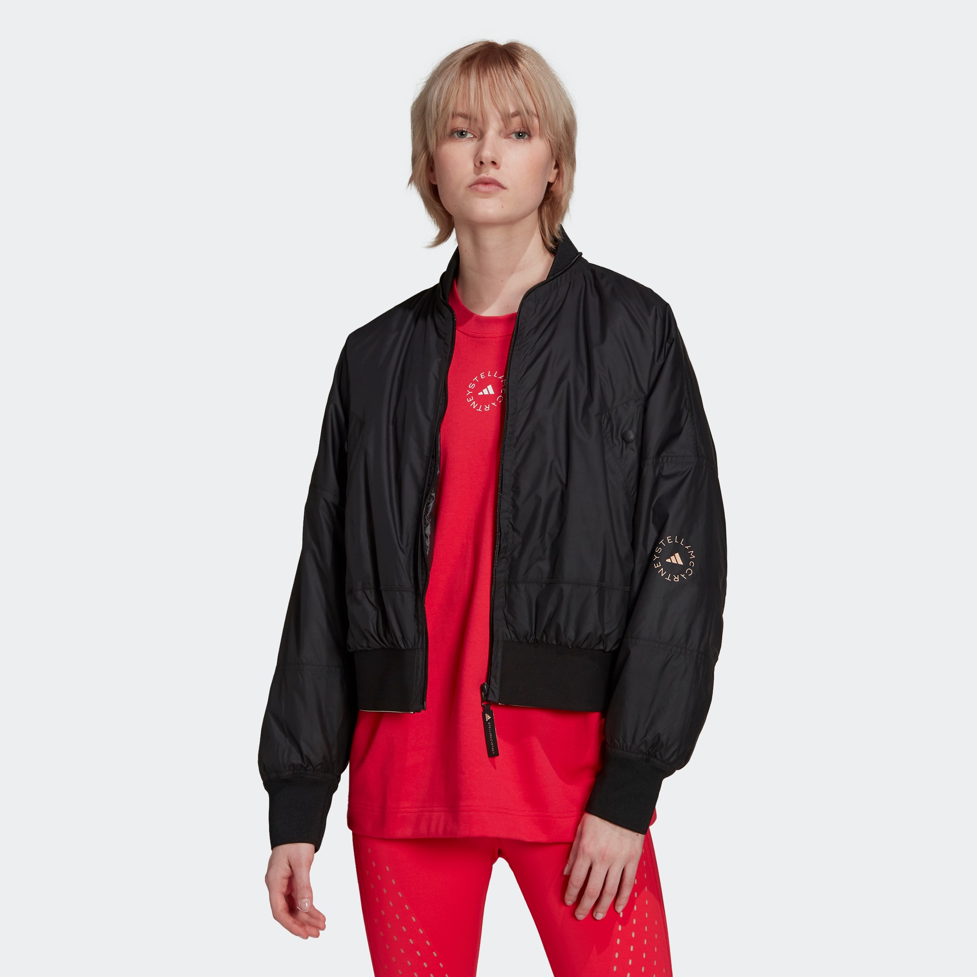 阿迪达斯aSMC WOV BOMBER女子休闲舒适运动夹克外套GS1393